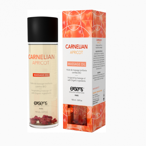 Массажное масло EXSENS Carnelian Apricot (бодрящее с сердоликом) 100мл, натуральное