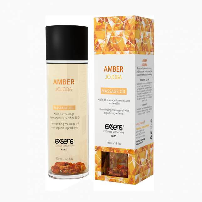 Массажное масло EXSENS Amber Jojoba (гармонизирующее с янтарем) 100мл, натуральное