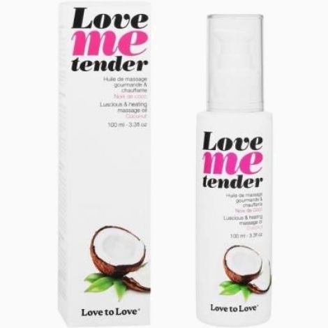 Массажное масло Love To Love - Love Me Tender, Noix De Coco (100 мл), аромат кокоса, без парабенов