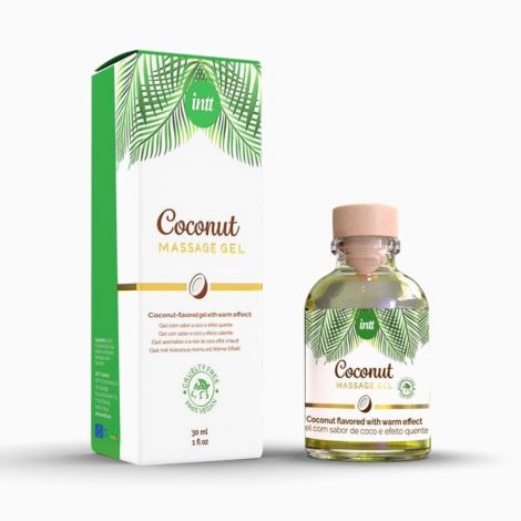 Гель для масажу - Intt Coconut Massage Gel, 30 мл