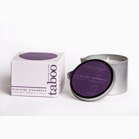 Масажна свічка - Taboo Massage Candle Plaisirs Charnels, 160 г