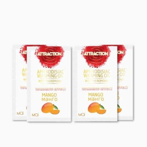Пробник масажного масла з феромонами MAI PHEROMON MASSAGE OIL MANGO (10 мл)
