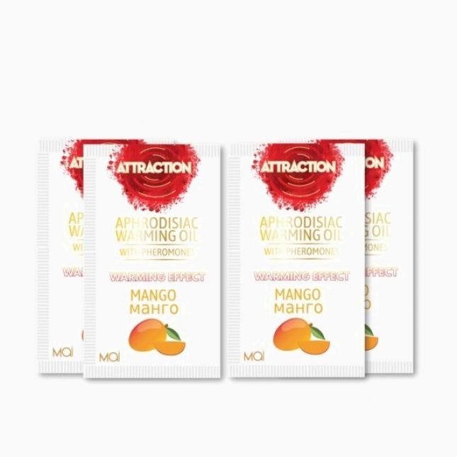 Пробник масажного масла з феромонами MAI PHEROMON MASSAGE OIL MANGO (10 мл)