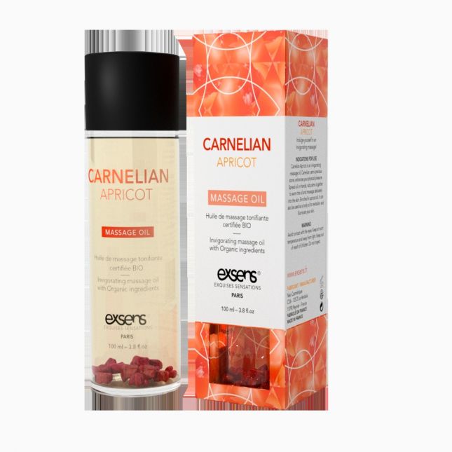 Распродажа!!! Массажное масло EXSENS Carnelian Apricot (бодрящее с сердоликом) 100мл (срок 08.2023)