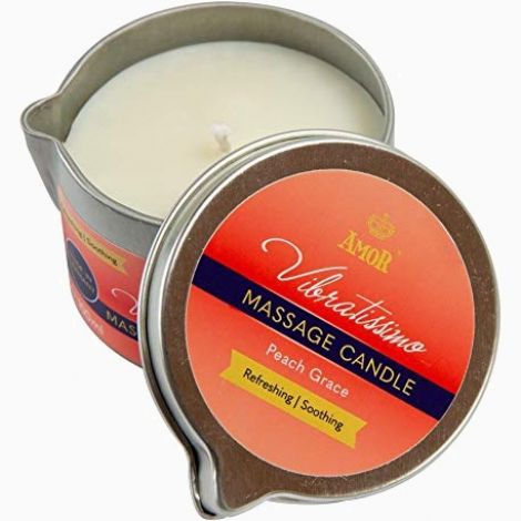 Масажна свічка - Vibratissimo Peach Grace, 100 мл