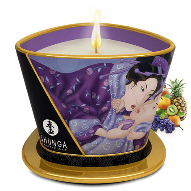 Массажная свеча Shunga Candle, 170 мл (Экзотические фрукты)