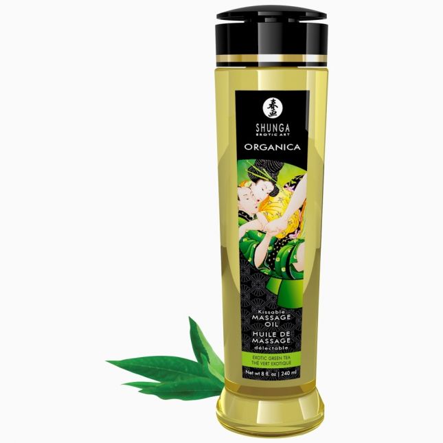 Масажна олійка - Shunga Oil Organica Green Tea, 240 мл
