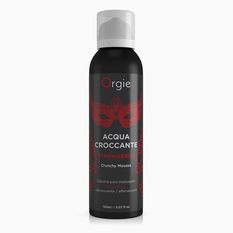 Хрусткий мус для масажу - Orgie Acqua Croccante Strawberry, 150 мл