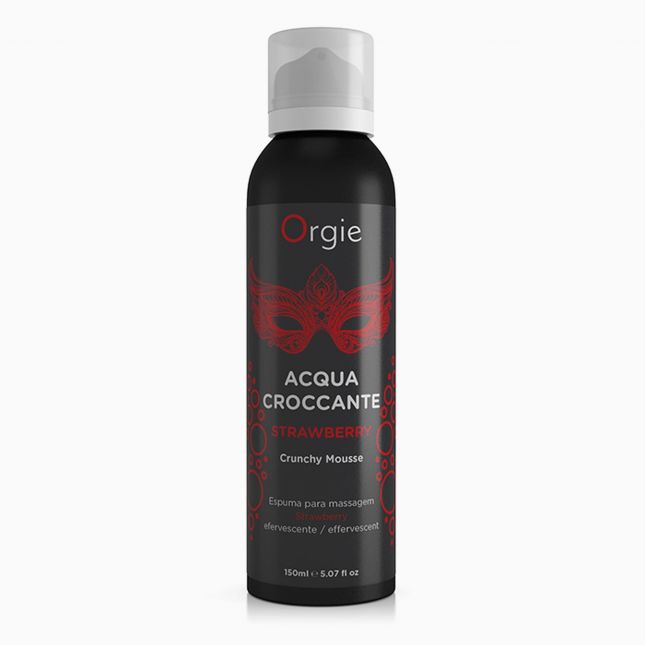 Хрусткий мус для масажу - Orgie Acqua Croccante Strawberry, 150 мл