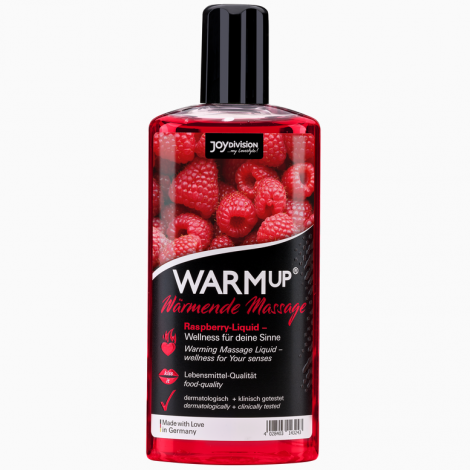 Масажна олійка - WARMuр Raspberry, 150 мл (02.2026)