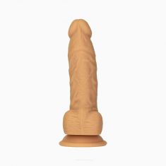 Фаллоимитатор Naked Addiction — 8″ Silicone Dual Density Dildo Vanilla, вибропуля в подарок