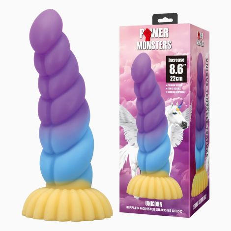 Фентезійний фалоімітатор - Power Monsters Unicorn, 22 см