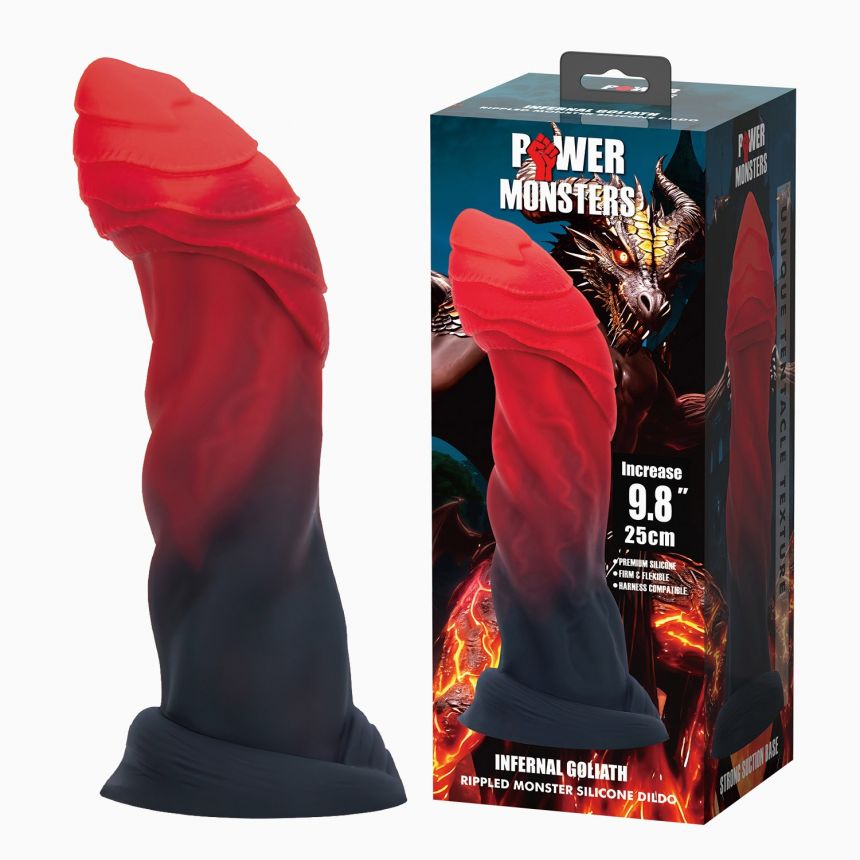 Фентезійний фалоімітатор - Power Monsters Infernal Goliath, 25 см Фентезійний фалоімітатор - Power Monsters Infernal Goliath, 25 см