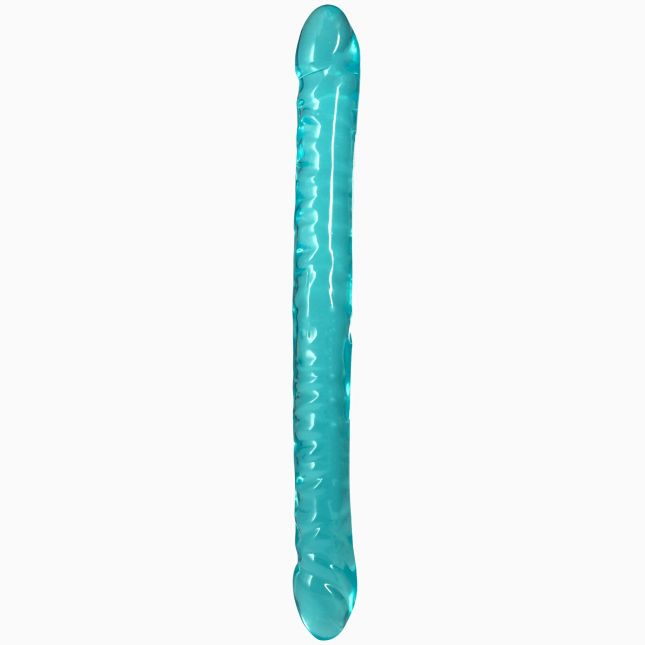 Фаллоимитатор двусторонний Doc Johnson Crystal Jellies Double Dong