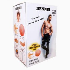 Надувна секс лялька з вібрацією - Dennis 3D