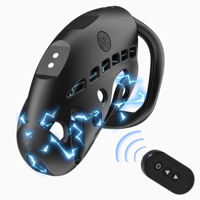 Клітка для члена з електростимуляцією LOCKINK SEVANDA Nautilus Estim Chastity Cage