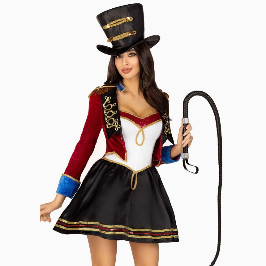 Костюм циркачки Leg Avenue Ringmaster Costume S, сукня, капелюх Костюм циркачки Leg Avenue Ringmaster Costume S, сукня, капелюх