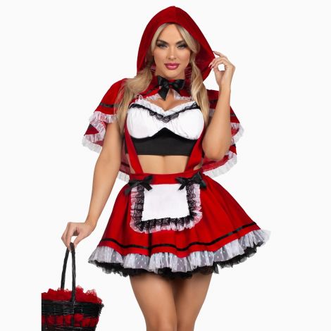 Костюм Червоної Шапочки Leg Avenue Flirty Miss Red Top and Skirt M