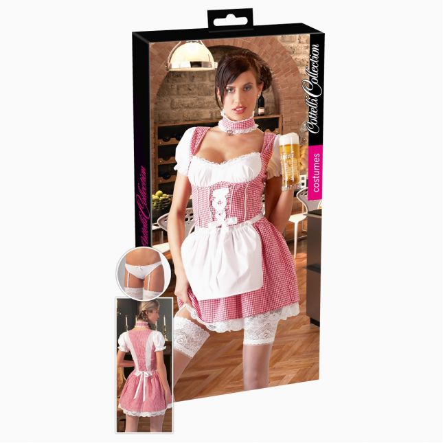 Рольовий костюм - 2470039 Dirndl white/red, XL