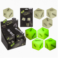 Неонові кубики Love Dice Glow In The Dark, 2 шт.