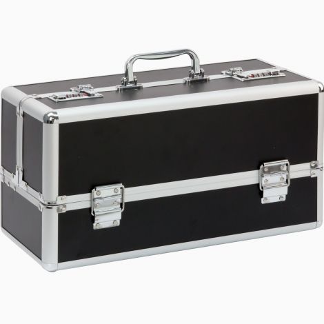 Великий кейс для зберігання секс-іграшок BMS Factory Large Lokable Vibrator Case Black,кодовий замок