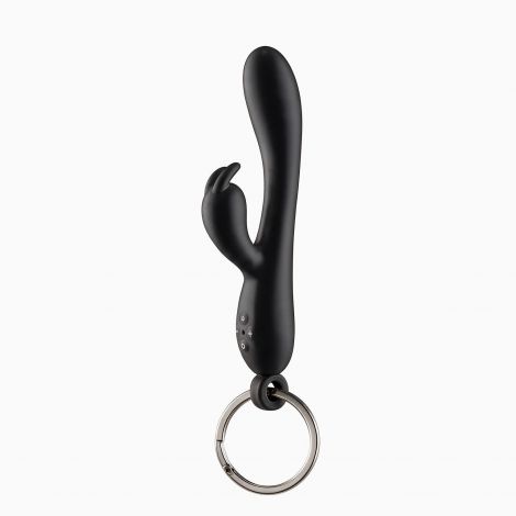 Брелок вібратор-кролик Diverty Sex Black