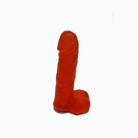 Мило у формі пеніса Чистий Кайф Red size M, крафтове мило-член, натуральне