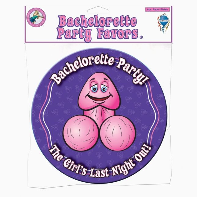 Тарелки - Bachelorette Party Favours Plates, 8 шт.