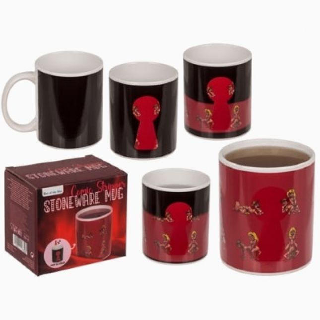 Чашка з термоефектом Stoneware Mug Comic Stripper, 300 мл