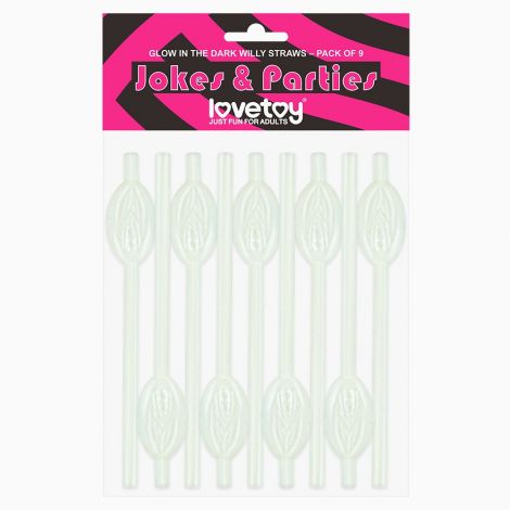 Трубочки - Glow in the Dark Pussy Straws, 9 шт.