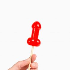 Льодяник - Cherry Candy Penis Lollipop With Spicy Warming Effect, 25 г