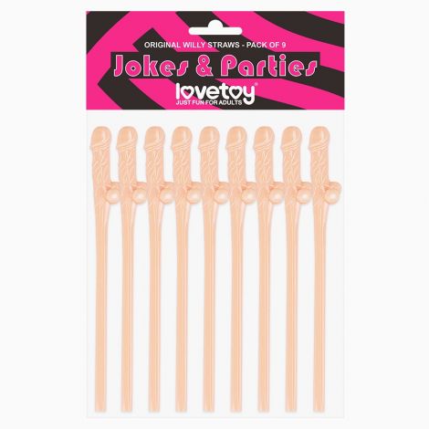 Трубочки - Original Willy Straws Flesh, 9 шт. Flesh