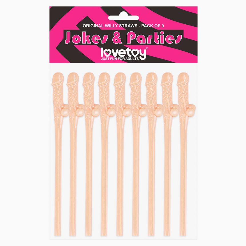 Трубочки - Original Willy Straws Flesh, 9 шт. Flesh Трубочки - Original Willy Straws Flesh, 9 шт. Flesh