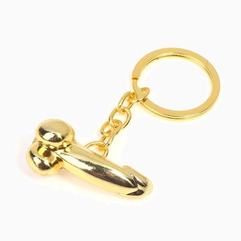 Брелок-пеніс металевий Diverty Sex Gold