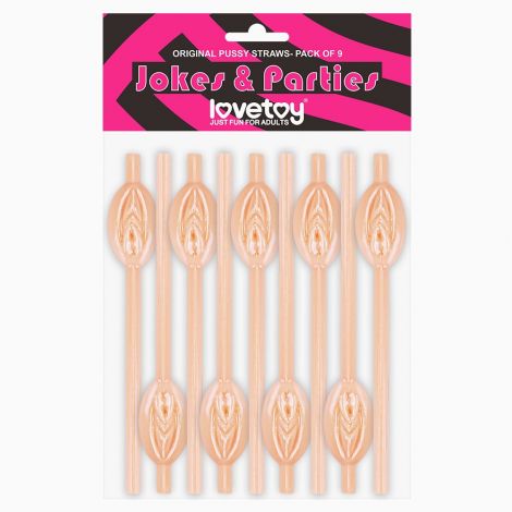 Трубочки - Original Pussy Straws Flesh, 9 шт.
