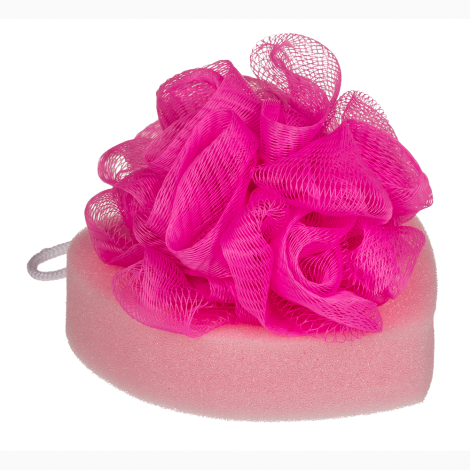 Губка для ванни Bath Sponge Heart, 12 см