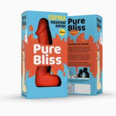 Свічка член Pure Bliss 18 см Orange