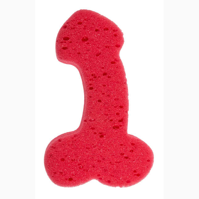 Губка для ванни Sponge Willy Red, 19 см