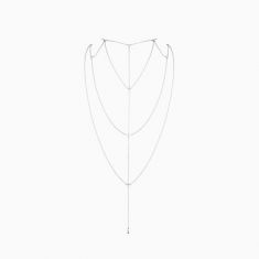 Ланцюжок для спини Bijoux Indiscrets Magnifique Back and Cleavage Chain - Silver, прикраса для тіла