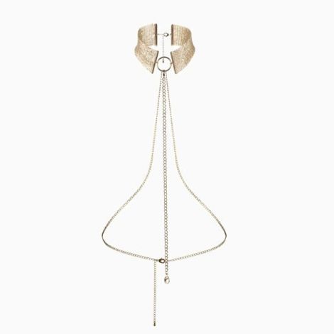 Намисто-комір Bijoux Indiscrets Desir Metallique Collar - Gold