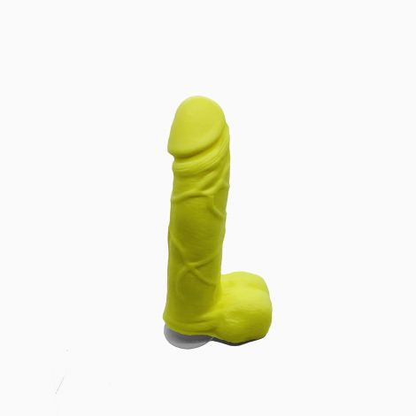 Мыло в форме пениса Чистий Кайф Yellow size M, крафтовое мыло-член, натуральное