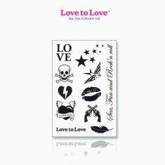 Набір тимчасових тату Love to Love - Rock My Tattoo