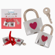 Металеві замочки з ключиком Love Lock, 4,7 см і 5 см