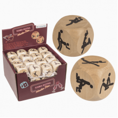 Дерев'яний кубик Kama Sutra Wooden Dice, 3x3 см