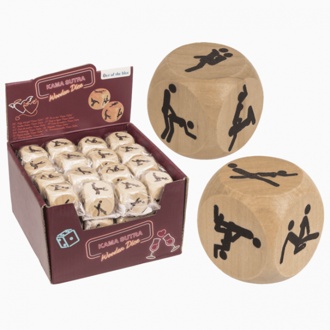 Дерев'яний кубик Kama Sutra Wooden Dice, 3x3 см Дерев'яний кубик Kama Sutra Wooden Dice, 3x3 см