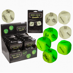 Неонові кубики Sex Dice Kamasutra, 2 шт.