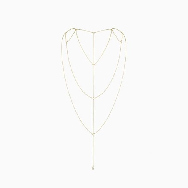 Ланцюжок для спини Bijoux Indiscrets Magnifique Back and Cleavage Chain - Gold, прикраса для тіла