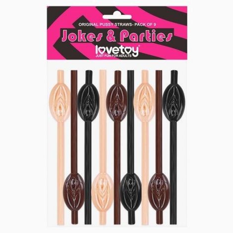 Трубочки - Original Pussy Straws Flesh/Brown, 9 шт.