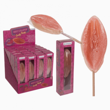 Льодяник Sexy Lollipop Candy Pussy Strawberry, 45 г