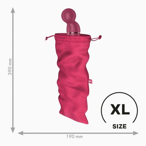 Мішечок для секс-іграшок Satisfyer Treasure Bag XL, рожевий, на шнурку